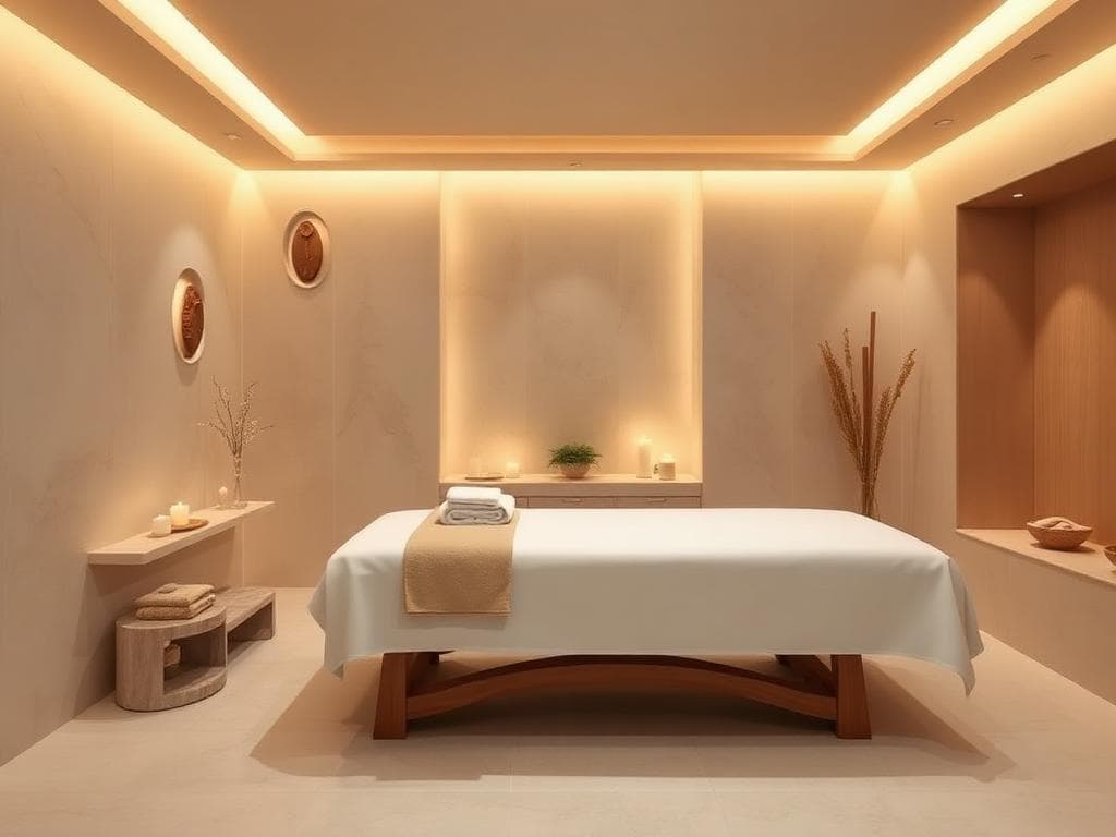 Ambiente de spa aconchegante